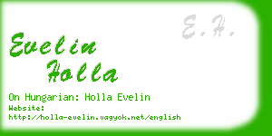 evelin holla business card